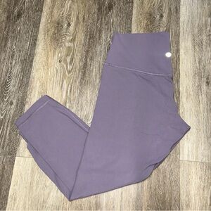 Lululemon Athletica Align High-Rise Crop Leggings 23" Lavender Purple Size 12